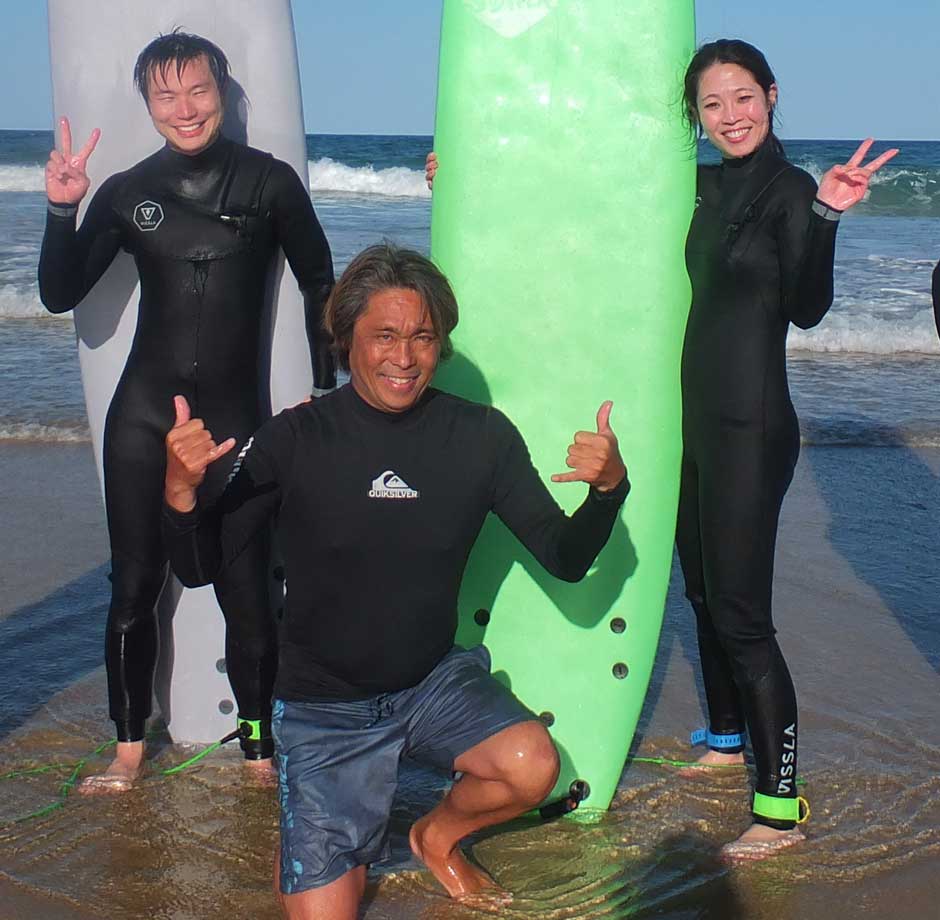 ゴールドコーストでのサーフィンレッスン